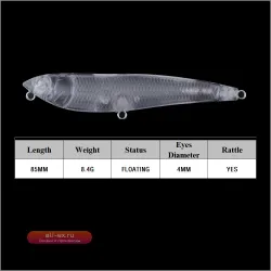 Воблер Chan’sHuang 8.5см 8.4г Floating Pencil для джиговой проводки (DIY)