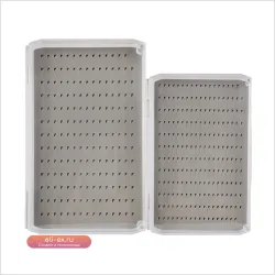 Прозрачный пластиковый бокс для рыбалки с двумя типами пеноматериала (2 шт.)