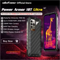 Ulefone Power Armor 18T Ultra 5G 512GB/24GB RAM с тепловизором