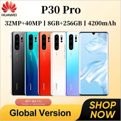Смартфон HUAWEI P30 Pro 8/256GB 6.47" FHD+ Android 4200mAh 32/40MP 4G GPS