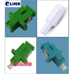LC-SC гибридный адаптер оптоволоконный соединитель мама-мама пластиковый корпус зеленый/синий заводская поставка ELINK