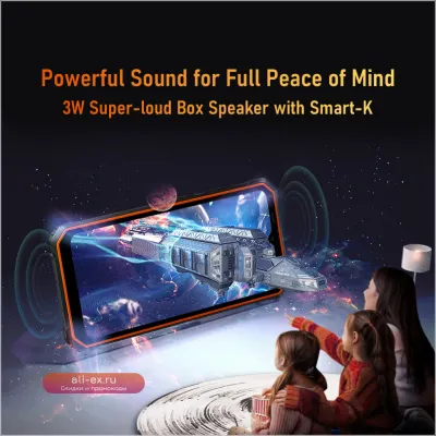 Blackview BV6200 Pro: Защищенный смартфон Android 13, 6.56", Helio P35, 6GB+128GB, батарея 13000 мАч, быстрая зарядка 18W, NFC