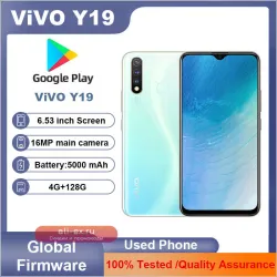Смартфон VIVO Y19 Global 4/128 ГБ, 13 Мп, 5000 мАч, Dual SIM, Android 9.0, б/у