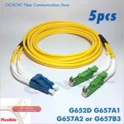 Патч-корд Duplex LSH(E2000)/APC-SC LC FC ST SM 3.0мм 1-5м