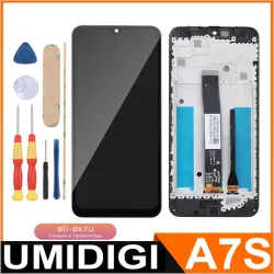 Дисплей в сборе с сенсорным экраном и рамкой для UMIDIGI A7s 6.53" FHD+