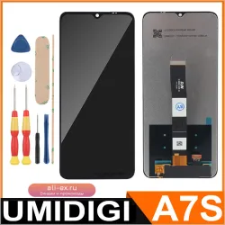 Дисплей в сборе с сенсорным экраном и рамкой для UMIDIGI A7s 6.53" FHD+