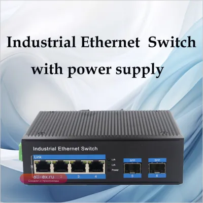 Промышленный гигабитный Ethernet-коммутатор Rugged 1-10 RJ45 + SFP, -40~80℃, IP40, DIN-рейка